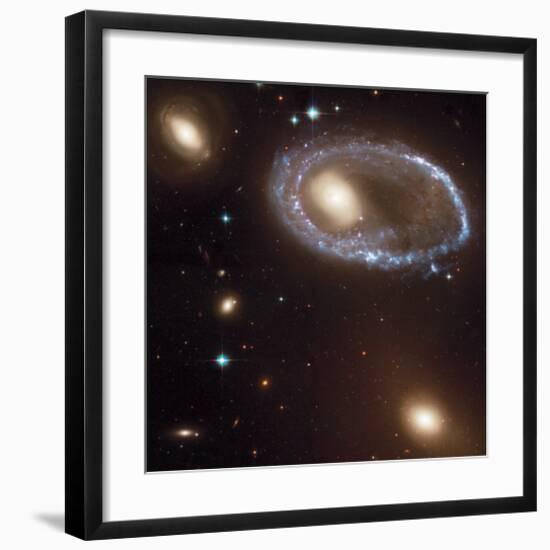 NASA - Ring Galaxy 0644-741-null-Framed Art Print