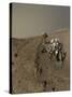 Nasa's Curiosity Mars Rover on Planet Mars-null-Stretched Canvas