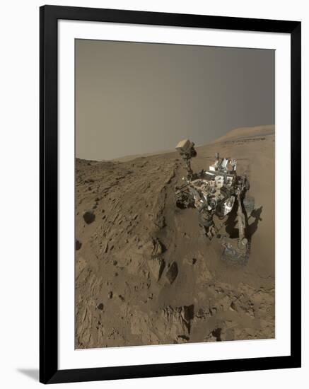 Nasa's Curiosity Mars Rover on Planet Mars-null-Framed Photographic Print