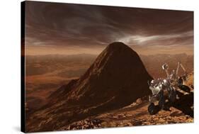Nasa's Curiosity Rover Climbing to the Summit of Mount Sharp-null-Stretched Canvas