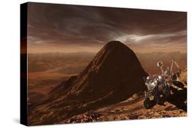 Nasa's Curiosity Rover Climbing to the Summit of Mount Sharp-null-Stretched Canvas