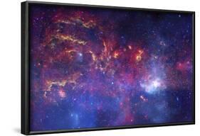 NASA's Great Observatories Examine the Galactic Center Region Space Photo Art Poster Print-null-Framed Poster
