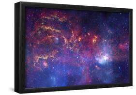 NASA's Great Observatories Examine the Galactic Center Region Space Photo Art Poster Print-null-Framed Poster