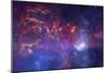 NASA's Great Observatories Examine the Galactic Center Region Space Photo Art Poster Print-null-Mounted Poster