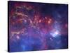 NASA's Great Observatories Examine the Galactic Center Region Space Photo Art Poster Print-null-Stretched Canvas