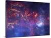 NASA's Great Observatories Examine the Galactic Center Region Space Photo Art Poster Print-null-Stretched Canvas