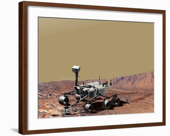 Nasa's Mars Science Laboratory-Stocktrek Images-Framed Photographic Print