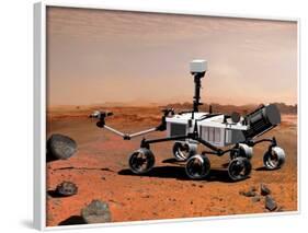 Nasa's Mars Science Laboratory-Stocktrek Images-Framed Photographic Print