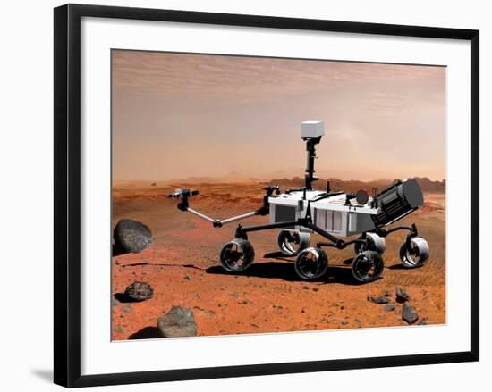 Nasa's Mars Science Laboratory-Stocktrek Images-Framed Photographic Print