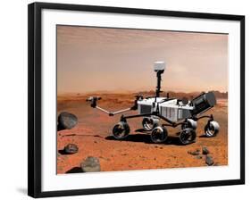 Nasa's Mars Science Laboratory-Stocktrek Images-Framed Photographic Print