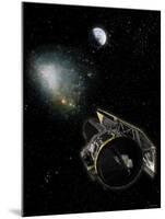 NASA's Spitzer Space Telescope and an Invisible Milky Way Object Called OGLE-2005-SMC-001-Stocktrek Images-Mounted Photographic Print