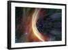 Nasa's Two Voyager Spacecraft Exploring a Turbulent Region of Space-null-Framed Art Print