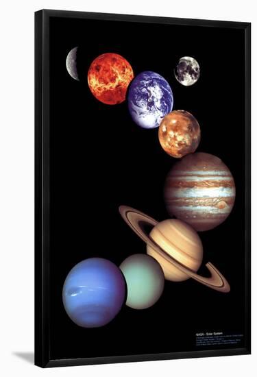 Nasa Solar System-null-Framed Poster