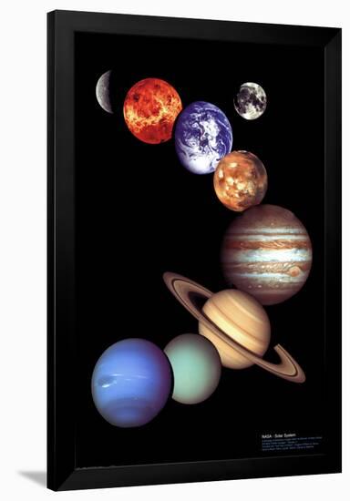 Nasa Solar System-null-Framed Poster