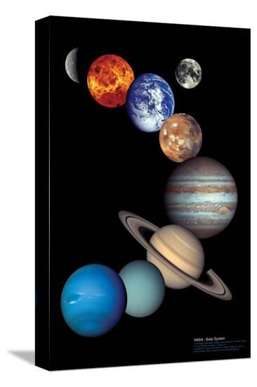 Nasa Solar System--Stretched Canvas