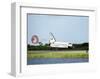 NASA Space Shuttle Landing-null-Framed Art Print