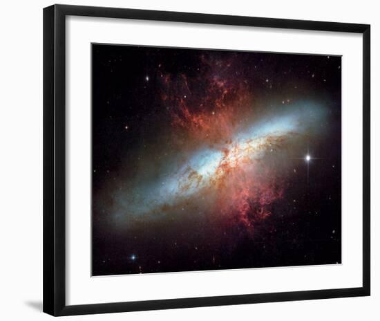 NASA - Starburst Galaxy M82-null-Framed Art Print