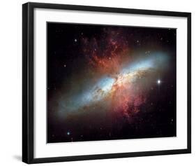 NASA - Starburst Galaxy M82-null-Framed Art Print