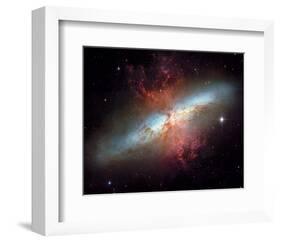 NASA - Starburst Galaxy M82-null-Framed Art Print