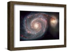 NASA, Whirlpool Galaxy-null-Framed Art Print