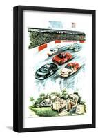 Nascar Dreams (Soapbox Derby) Art Print Poster-null-Framed Poster