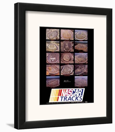 Nascar Tracks-Mike Smith-Framed Art Print