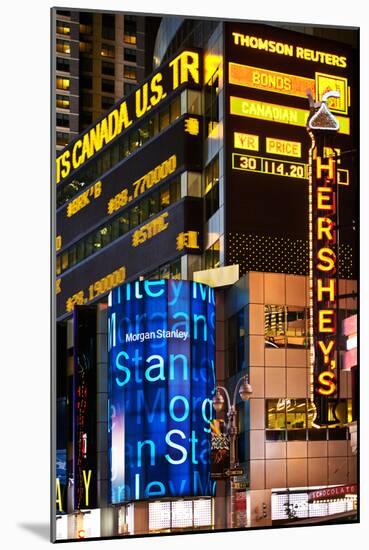 Nasdaq Marketsite - Times Square - Manhattan - New York City - United States-Philippe Hugonnard-Mounted Photographic Print
