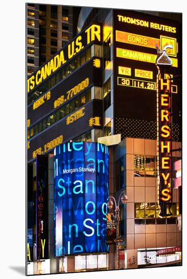 Nasdaq Marketsite - Times Square - Manhattan - New York City - United States-Philippe Hugonnard-Mounted Premium Photographic Print