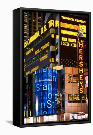 Nasdaq Marketsite - Times Square - Manhattan - New York City - United States-Philippe Hugonnard-Framed Stretched Canvas
