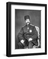 Naser Al-Din Shah Qajar of Persia-English Photographer-Framed Giclee Print