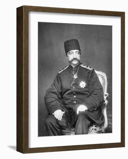 Naser Al-Din Shah Qajar of Persia-English Photographer-Framed Giclee Print