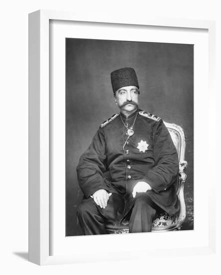 Naser Al-Din Shah Qajar of Persia-English Photographer-Framed Giclee Print