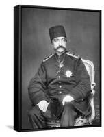 Naser Al-Din Shah Qajar of Persia-English Photographer-Framed Stretched Canvas