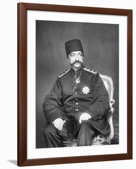 Naser Al-Din Shah Qajar of Persia-English Photographer-Framed Giclee Print