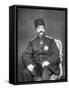 Naser Al-Din Shah Qajar of Persia-English Photographer-Framed Stretched Canvas