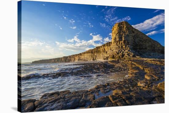 Nash Point, Vale of Glamorgan, Wales, United Kingdom, Europe-Billy Stock-Stretched Canvas