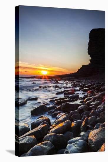 Nash Point, Vale of Glamorgan, Wales, United Kingdom, Europe-Billy Stock-Stretched Canvas