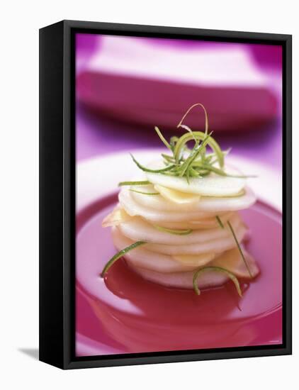 Nashi Fruit with Ginger and Lime Syrup-Michael Boyny-Framed Stretched Canvas