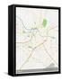 Nashik, India Map-null-Framed Stretched Canvas