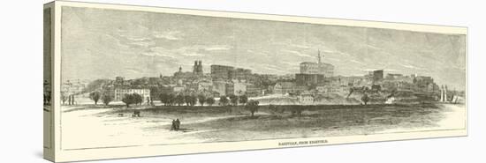 Nashville, from Edgefield, December 1864-null-Stretched Canvas