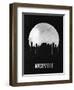 Nashville Skyline Black-null-Framed Art Print