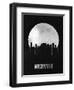 Nashville Skyline Black-null-Framed Art Print