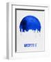 Nashville Skyline Blue-null-Framed Art Print