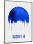 Nashville Skyline Blue-null-Mounted Art Print