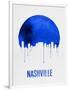 Nashville Skyline Blue-null-Framed Art Print