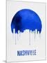 Nashville Skyline Blue-null-Mounted Art Print