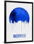 Nashville Skyline Blue-null-Framed Art Print