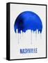 Nashville Skyline Blue-null-Framed Stretched Canvas