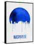 Nashville Skyline Blue-null-Framed Stretched Canvas