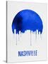 Nashville Skyline Blue-null-Stretched Canvas